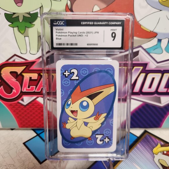Pokemon Victini Pocket Uno Blue 2021 - CGC 9 - Picture 1 of 2